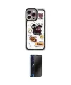 ieg™ iPhone 14 Pro Kılıf Çekirdek Asil - Siyah 3D Antistatik Hayalet Cam Ekran Koruyucu