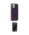 ieg™ iPhone 14 Pro Kılıf Çekirdek Modern Prime - Siyah 3D Antistatik Hayalet Cam Ekran Koruyucu