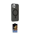 ieg™ iPhone 14 Pro Kılıf Çekirdek Modern Prime - Siyah Buffer Hayalet Cam Ekran Koruyucu