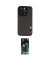 ieg™ iPhone 14 Pro Kılıf Doruk Asil Koleksiyonu - Siyah 360 Mat Full Body Arka Koruyucu