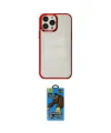 ieg™ iPhone 14 Pro Kılıf Doruk Doku Prime - Siyah 18D Cam Ekran Koruyucu