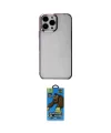 ieg™ iPhone 14 Pro Kılıf Doruk Doku Prime - Siyah 18D Cam Ekran Koruyucu