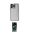ieg™ iPhone 14 Pro Kılıf Doruk Doku Prime - Siyah 360 Mat Full Body Arka Koruyucu