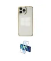 ieg™ iPhone 14 Pro Kılıf Doruk Doku Prime - Siyah 3D Antistatik Cam Ekran Koruyucu