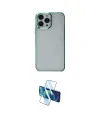 ieg™ iPhone 14 Pro Kılıf Doruk Doku Prime - Siyah 3D Antistatik Cam Ekran Koruyucu
