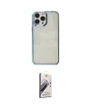 ieg™ iPhone 14 Pro Kılıf Doruk Doku Prime - Siyah Bilvis 3D Mat Cam Ekran Koruyucu