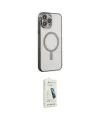 ieg™ iPhone 14 Pro Kılıf Doruk Minimal - Şeffaf Pasifik Cam Ekran Koruyucu