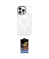 ieg™ iPhone 14 Pro Kılıf Doruk Prime - Siyah Buffer Hayalet Cam Ekran Koruyucu
