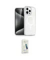 ieg™ iPhone 14 Pro Kılıf Eksen Doku Koleksiyonu - Şeffaf Pasifik Cam Ekran Koruyucu
