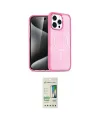 ieg™ iPhone 14 Pro Kılıf Eksen Doku Koleksiyonu - Siyah 20D Premium Cam Ekran Koruyucu