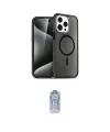 ieg™ iPhone 14 Pro Kılıf Eksen Doku Koleksiyonu - Siyah Joko Magic 5D Cam