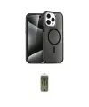 ieg™ iPhone 14 Pro Kılıf Eksen Doku Koleksiyonu - Siyah Joko Magic 5D Hayalet Cam