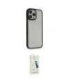 ieg™ iPhone 14 Pro Kılıf Eksen Doku Prime - Şeffaf Pasifik Cam Ekran Koruyucu