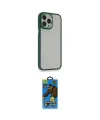 ieg™ iPhone 14 Pro Kılıf Eksen Doku Prime - Siyah 18D Cam Ekran Koruyucu