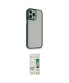 ieg™ iPhone 14 Pro Kılıf Eksen Doku Prime - Siyah 20D Premium Cam Ekran Koruyucu