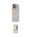 ieg™ iPhone 14 Pro Kılıf Eksen Doku Prime - Siyah 20D Premium Cam Ekran Koruyucu