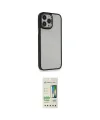 ieg™ iPhone 14 Pro Kılıf Eksen Doku Prime - Siyah 20D Premium Cam Ekran Koruyucu