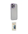 ieg™ iPhone 14 Pro Kılıf Eksen Doku Prime - Siyah 6D Mat Seramik Hayalet Nano Ekran Koruyucu