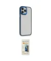 ieg™ iPhone 14 Pro Kılıf Eksen Doku Prime - Siyah 6D Mat Seramik Hayalet Nano Ekran Koruyucu
