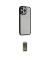 ieg™ iPhone 14 Pro Kılıf Eksen Doku Prime - Siyah Joko Magic 5D Hayalet Cam