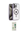 ieg™ iPhone 14 Pro Kılıf Eksen Form Koleksiyonu - Siyah 20D Premium Cam Ekran Koruyucu