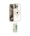 ieg™ iPhone 14 Pro Kılıf Eksen Form Koleksiyonu - Siyah 20D Premium Cam Ekran Koruyucu