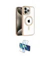 ieg™ iPhone 14 Pro Kılıf Eksen Form Koleksiyonu - Siyah 3D Antistatik Cam Ekran Koruyucu