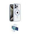 ieg™ iPhone 14 Pro Kılıf Eksen Form Koleksiyonu - Siyah 3D Antistatik Cam Ekran Koruyucu