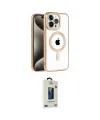 ieg™ iPhone 14 Pro Kılıf Eksen Form Koleksiyonu - Siyah Bilvis Hayalet Cam Ekran Koruyucu