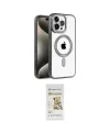 ieg™ iPhone 14 Pro Kılıf Eksen Form Koleksiyonu - Siyah Mat Seramik Nano Ekran Koruyucu
