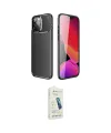 ieg™ iPhone 14 Pro Kılıf Eksen Form Prime - Şeffaf Pasifik Cam Ekran Koruyucu