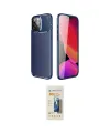 ieg™ iPhone 14 Pro Kılıf Eksen Form Prime - Siyah 6D Mat Seramik Hayalet Nano Ekran Koruyucu