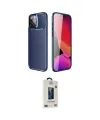 ieg™ iPhone 14 Pro Kılıf Eksen Form Prime - Siyah Bilvis Hayalet Cam Ekran Koruyucu