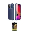 ieg™ iPhone 14 Pro Kılıf Eksen Form Prime - Siyah Buffer Cam Ekran Koruyucu