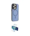 ieg™ iPhone 14 Pro Kılıf Eksen Işık Prime - Siyah 3D Antistatik Cam Ekran Koruyucu