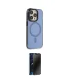ieg™ iPhone 14 Pro Kılıf Eksen Işık Prime - Siyah 3D Antistatik Hayalet Cam Ekran Koruyucu