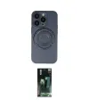 ieg™ iPhone 14 Pro Kılıf Eksen Klasik Prime - Siyah 360 Mat Full Body Arka Koruyucu