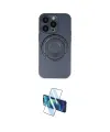 ieg™ iPhone 14 Pro Kılıf Eksen Klasik Prime - Siyah 3D Antistatik Cam Ekran Koruyucu