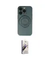 ieg™ iPhone 14 Pro Kılıf Eksen Klasik Prime - Siyah Bilvis 3D Mat Cam Ekran Koruyucu
