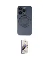 ieg™ iPhone 14 Pro Kılıf Eksen Klasik Prime - Siyah Bilvis 3D Mat Cam Ekran Koruyucu