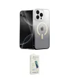 ieg™ iPhone 14 Pro Kılıf Eksen Minimal Özel Seri - Şeffaf Pasifik Cam Ekran Koruyucu