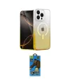 ieg™ iPhone 14 Pro Kılıf Eksen Minimal Özel Seri - Siyah 18D Cam Ekran Koruyucu