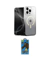 ieg™ iPhone 14 Pro Kılıf Eksen Minimal Özel Seri - Siyah 18D Cam Ekran Koruyucu