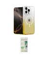 ieg™ iPhone 14 Pro Kılıf Eksen Minimal Özel Seri - Siyah 20D Premium Cam Ekran Koruyucu