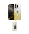 ieg™ iPhone 14 Pro Kılıf Eksen Minimal Özel Seri - Siyah 6D Mat Seramik Hayalet Nano Ekran Koruyucu
