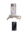 ieg™ iPhone 14 Pro Kılıf Eksen Özel Seri - Siyah 3D Antistatik Hayalet Cam Ekran Koruyucu