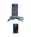 ieg™ iPhone 14 Pro Kılıf Eksen Özel Seri - Siyah 3D Antistatik Hayalet Cam Ekran Koruyucu
