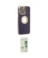 ieg™ iPhone 14 Pro Kılıf İz Form Serisi - Siyah 20D Premium Cam Ekran Koruyucu
