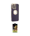 ieg™ iPhone 14 Pro Kılıf İz Form Serisi - Siyah Buffer Cam Ekran Koruyucu