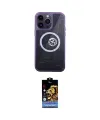 ieg™ iPhone 14 Pro Kılıf İz Form - Siyah Buffer Hayalet Cam Ekran Koruyucu